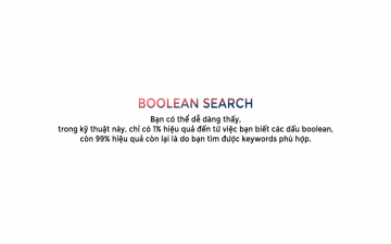 Áp dụng kỹ thuật Boolean Search vào tuyển dụng